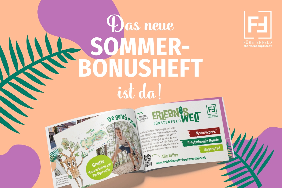 Gutscheinheft der Stadt Fürstenfeld - Sommer 2025 Geld sparen, gemütlich flanieren
