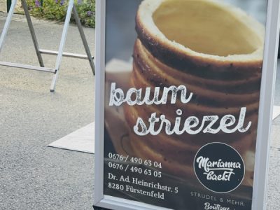 Lange Einkaufsdonnerstage Fürstenfeld 2022_Baumstriezel frisch von Marianna backt